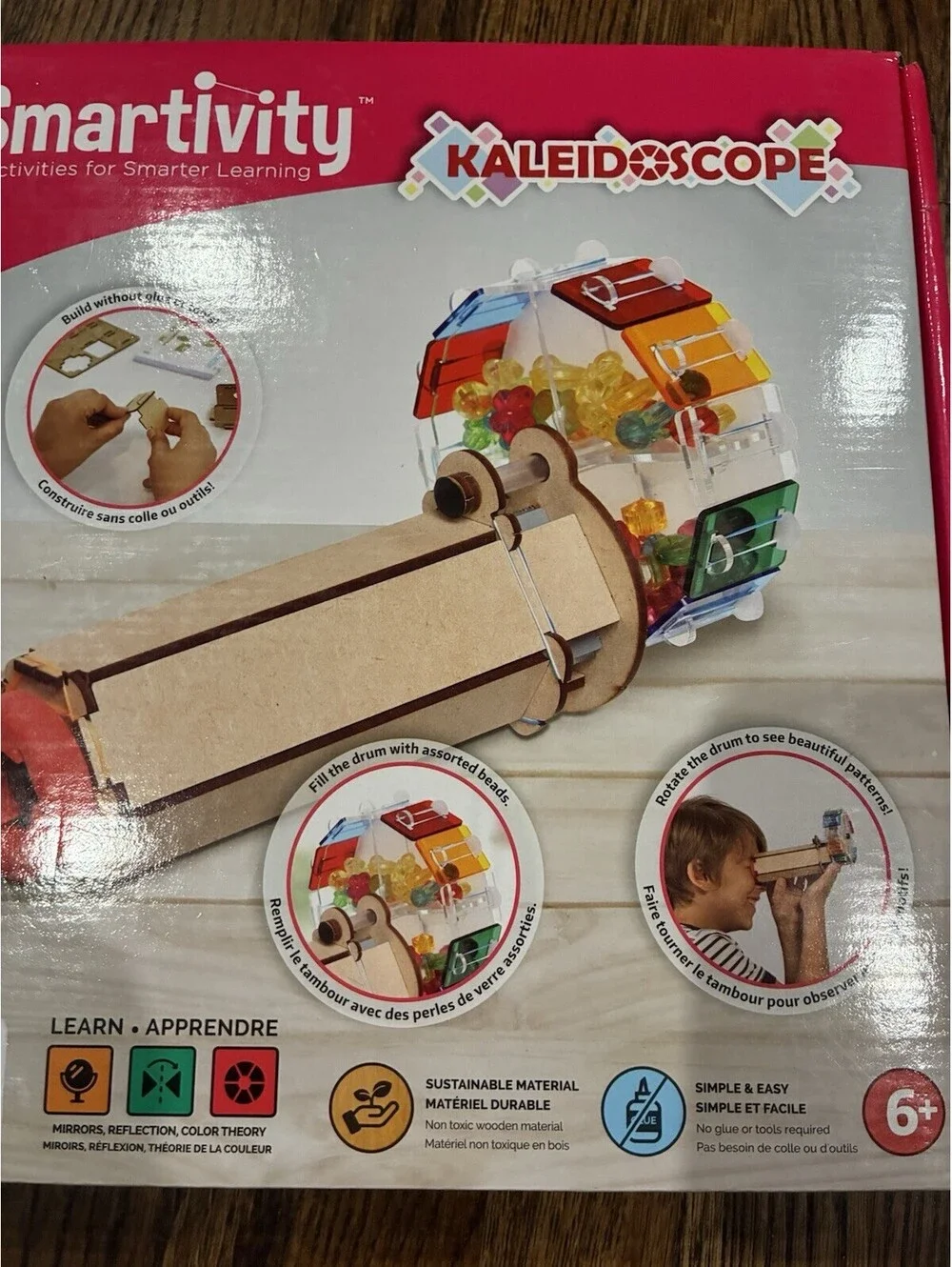 Smartivity DIY Kaleidoscope Wooden Building Kit- Brand New In Box/packaging
